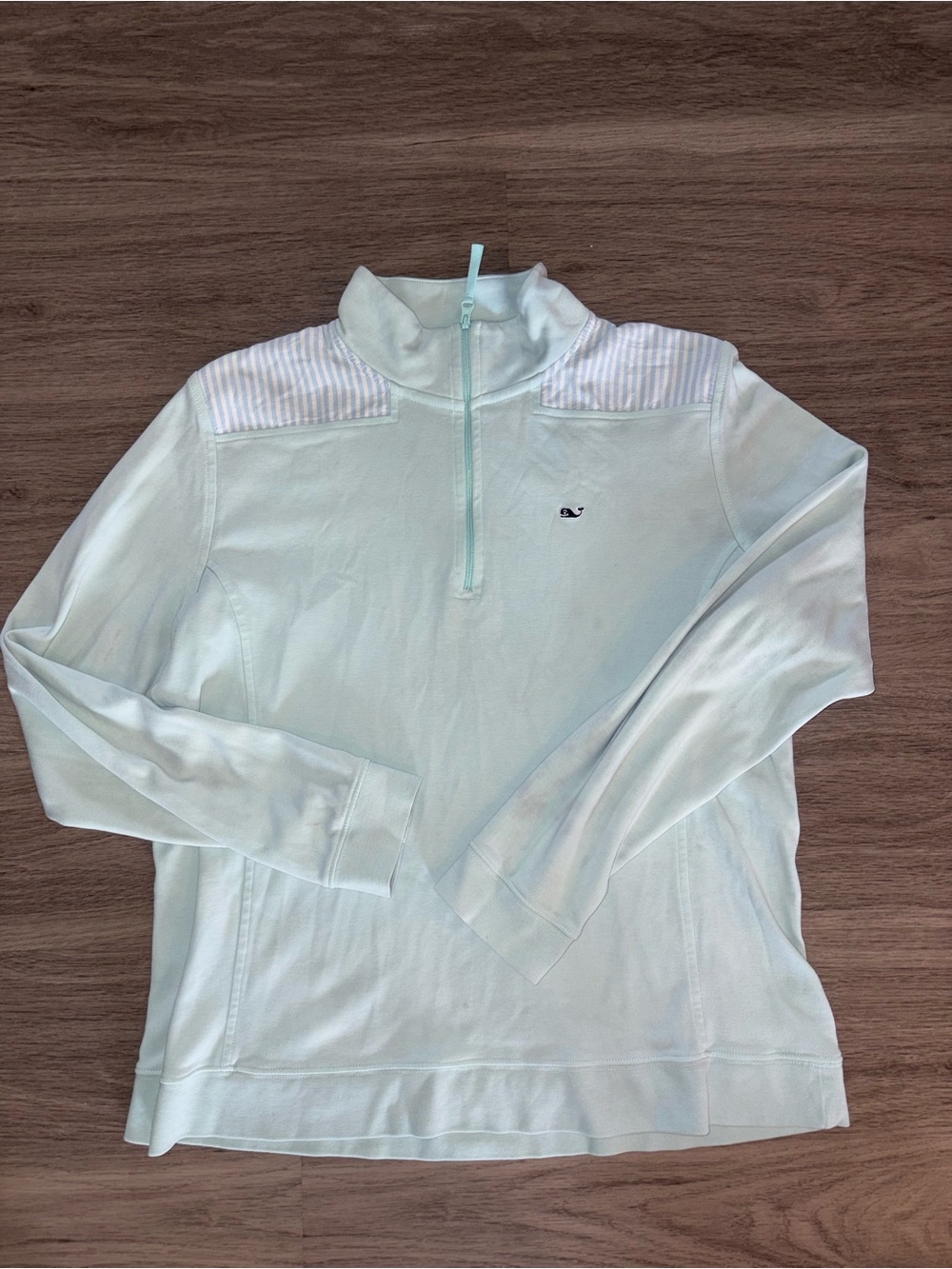 Vineyard Vines Mint Green Quarter-Zip Pullover